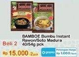 Promo Harga Bamboe Bumbu Instant Rawon, Soto Daging (Soto Madura) 40 gr - Indomaret
