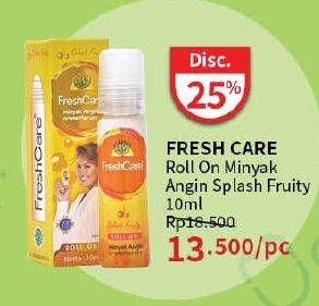 Promo Harga Fresh Care Minyak Angin Aromatherapy Splash Fruity 10 ml - Guardian