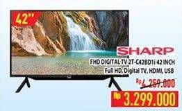 Promo Harga SHARP 2T-C42BD1i | LED TV 42"  - Hypermart