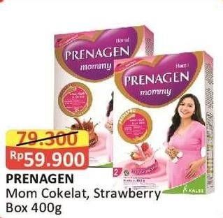Promo Harga Prenagen Mommy Velvety Chocolate, Lovely Strawberry 400 gr - Alfamart