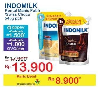 Promo Harga Indomilk Susu Kental Manis Cokelat, Plain 545 gr - Indomaret