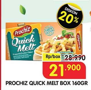 Promo Harga Prochiz Quick Melt 160 gr - Superindo
