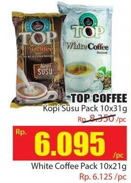 Promo Harga Top Coffee Kopi per 10 sachet 31 gr - Hari Hari