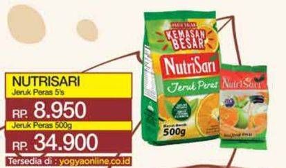 Promo Harga Nutrisari Powder Drink Jeruk Peras per 5 sachet 14 gr - Yogya