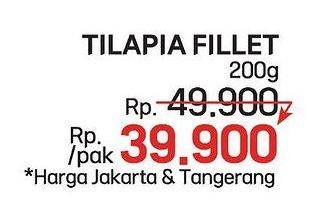 Promo Harga Ikan Nila Tilapia Fillet 200 gr - LotteMart