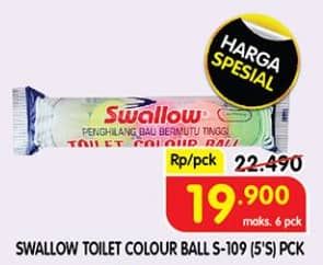 Promo Harga Swallow Naphthalene Toilet Colour Ball S-109 5 pcs - Superindo