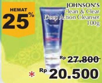 Promo Harga CLEAN & CLEAR Cleanser 100 gr - Giant