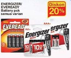 Promo Harga ENERGIZER Battery Alkaline All Variants  - Indomaret