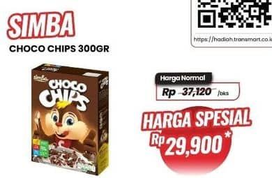 Promo Harga Simba Cereal Choco Chips Coklat 330 gr - Carrefour