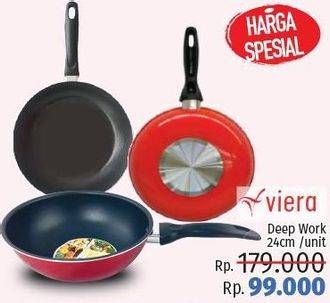 Promo Harga VIERA Deep wok 24 CM  - LotteMart