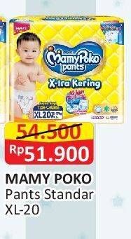 Promo Harga Mamy Poko Pants Xtra Kering XL20 20 pcs - Alfamart
