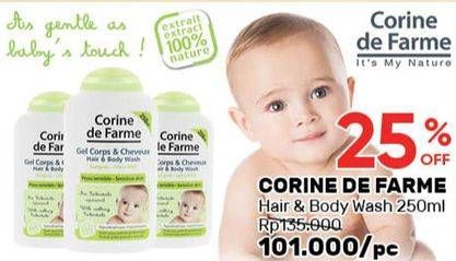 Promo Harga CORINE DE FARME Hair & Body Wash 250 ml - Guardian
