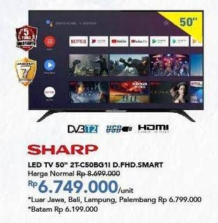 Promo Harga SHARP 2T-C50BG1i | LED TV 50"  - Carrefour