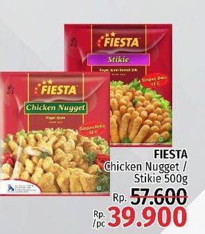 Promo Harga FIESTA Naget Chicken Nugget, Stikie 500 gr - LotteMart