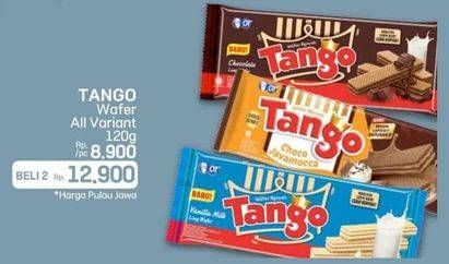 Promo Harga Tango Long Wafer All Variants 130 gr - LotteMart