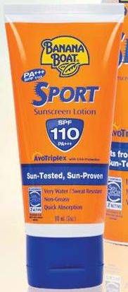 Promo Harga BANANA BOAT Sport Sunscreen Lotion SPF 110 90 ml - Guardian