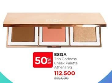 Promo Harga ESQA Goddes Cheek Palette Athena  - Watsons