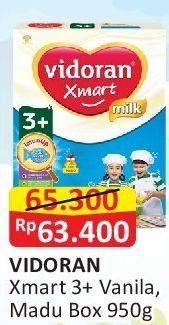 Promo Harga Vidoran Xmart 3+ Madu, Vanilla 950 gr - Alfamart