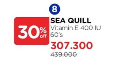 Promo Harga Sea Quill Vitamin E 400 IU 60 pcs - Watsons