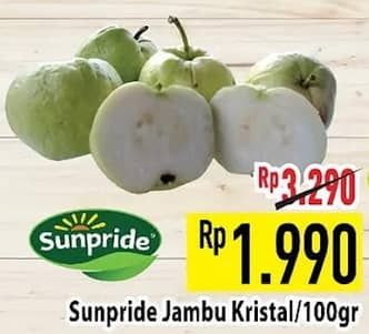 Promo Harga Sunpride Jambu Crystal per 100 gr - Hypermart