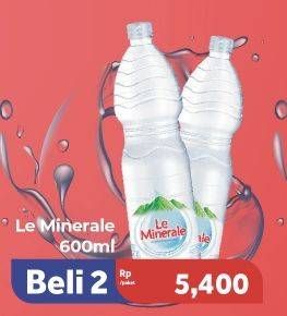 Promo Harga Le Minerale Air Mineral 600 ml - Carrefour