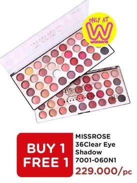 Promo Harga MISS ROSE Colorful Palette 3D 36 Color Eyeshadow 7001-060N3  - Watsons