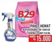Promo Harga B29 Deterjen + Kispray Pump  - Hypermart