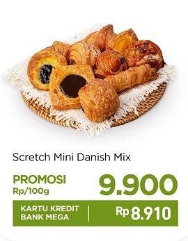 Promo Harga Scretch Mini Danish per 100 gr - Carrefour