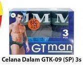 Promo Harga Gt Man Underwear GTK-09 3 pcs - Hari Hari