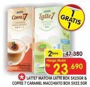 Promo Harga LATTE 7 Matcha Latte/COFFEE 7 Caramel Macchiato  - Superindo