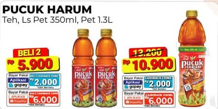 Promo Harga Teh Pucuk Harum Minuman Teh Jasmine, Less Sugar 350 ml - Alfamart