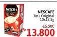 Promo Harga Nescafe Original 3 in 1 per 10 sachet 17 gr - Alfamidi