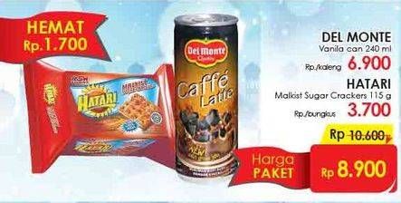 Promo Harga Del Monte Kopi Cincau + Asia Hatari Malkist  - LotteMart