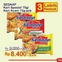 Promo Harga Sedaap Mie Kuah Kari Spesial, Kari Ayam 72 gr - Indomaret