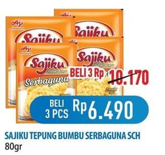 Promo Harga Ajinomoto Sajiku Tepung Bumbu Serbaguna 80 gr - Hypermart