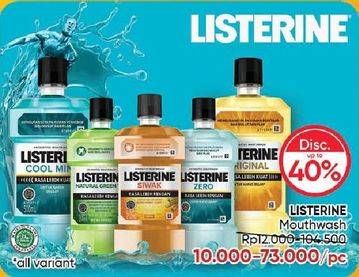 Promo Harga Listerine Mouthwash Antiseptic All Variants 100 ml - Guardian