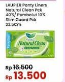 Promo Harga Laurier Super Slimguard Day/Pantyliners Natural Clean  - Indomaret