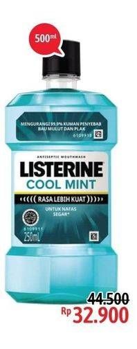 Promo Harga LISTERINE Mouthwash Antiseptic 500 ml - Alfamidi