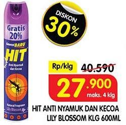 Promo Harga HIT Aerosol Lilly Blossom 675 ml - Superindo