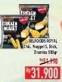 Promo Harga BELFOODS Royal Nugget S, Stick, Drummies 500 gr - Hypermart