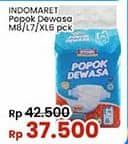 Promo Harga Indomaret Diapers Adult M8, L7, XL6 6 pcs - Indomaret