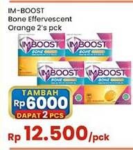 Promo Harga Imboost Bone Effervescent Orange 2 pcs - Indomaret