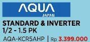 Promo Harga Aqua AQA-KCR5AHP Turbo Cool Air Conditioner 1/2 PK  - COURTS