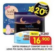 Promo Harga SOFTEX Comfort Slim/Celana Menstruasi   - Superindo