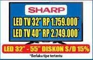 Promo Harga SHARP LED TV 32