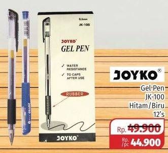 Promo Harga JOYKO Gel Pen JK-100 12 pcs - Lotte Grosir