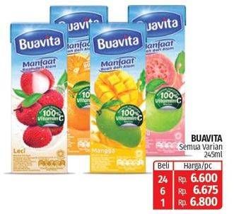 Promo Harga Buavita Fresh Juice All Variants 250 ml - Lotte Grosir