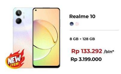 Promo Harga Realme 10 Smartphone 8GB + 128GB  - Erafone