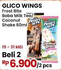 Promo Harga Glico Frostbite Boba Milk Tea, Coconut Shake 60 ml - Indomaret