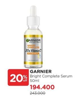 Promo Harga Garnier Booster Serum Light Complete Vitamin C 50 ml - Watsons